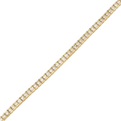 Lot 2040 - Gold and Diamond Bracelet