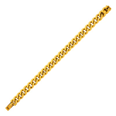 Lot 20 - High Karat Gold Curb Link Bracelet