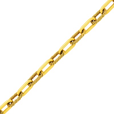 Lot 14 - Gold Oval Link Bracelet