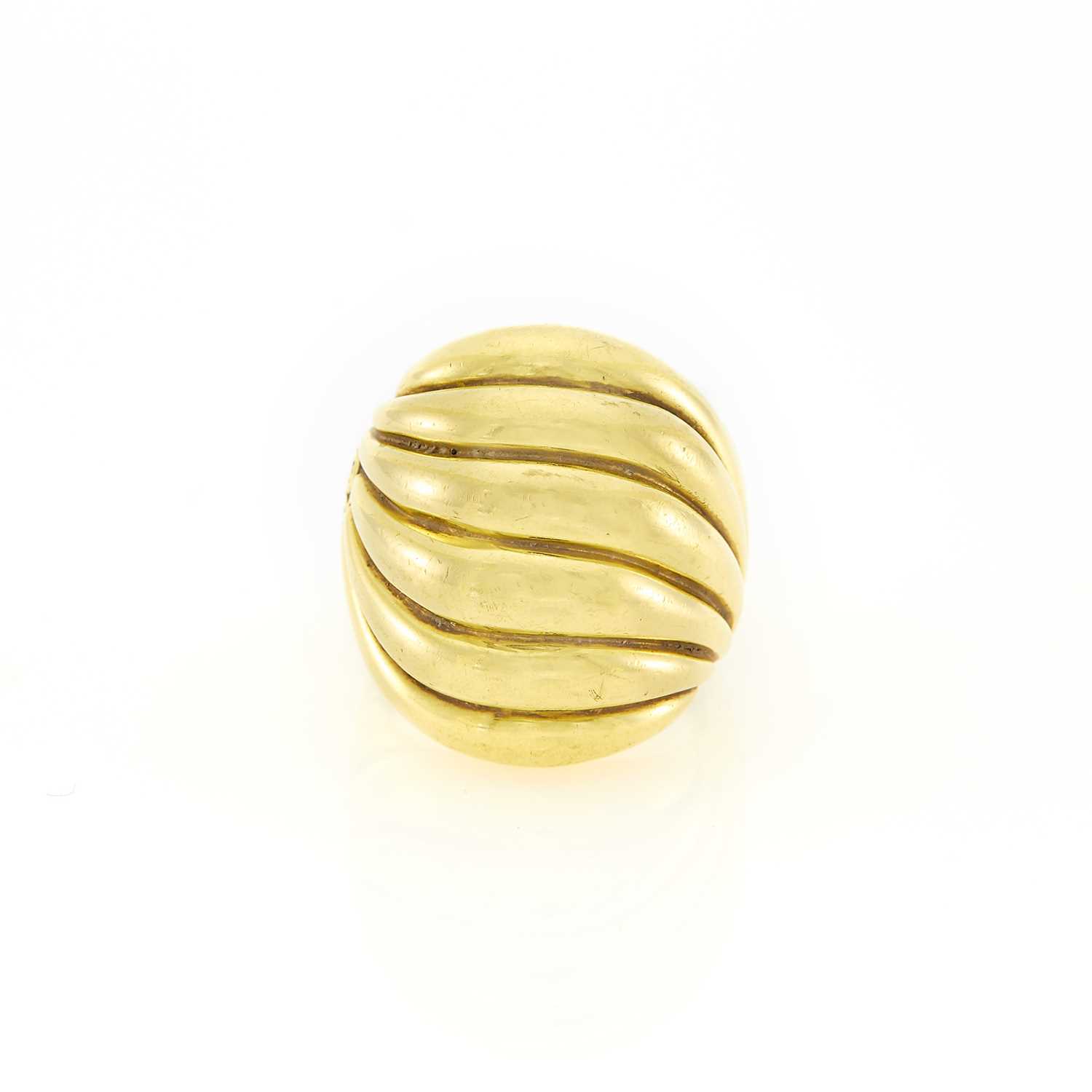 Lot 1001 - David Yurman Gold Dome Ring