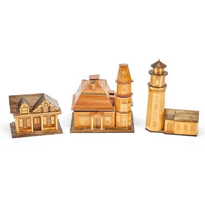 Lot 339 - Group of Three Straw Buildings