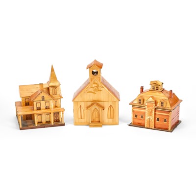 Lot 372 - Group of Three Straw Buildings