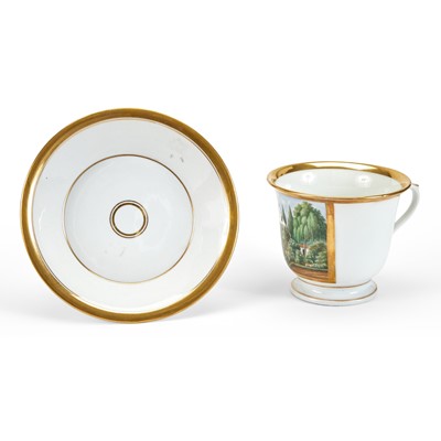 Lot 467 - Paris Porcelain Teacup and Saucer