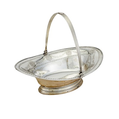 Lot 449 - George III Style Silver Plated Cake Basket