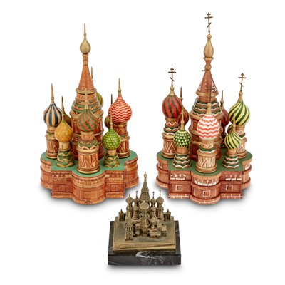 Lot 444 - Three Wood and Metal Models of the Kremlin