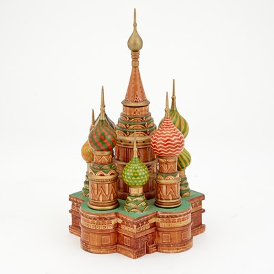 Lot 444 - Three Wood and Metal Models of the Kremlin