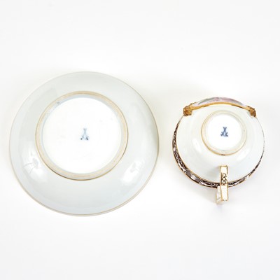 Lot 442 - Meissen Porcelain Cup and Saucer
