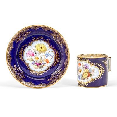 Lot 489 - Meissen Porcelain Cup and Saucer