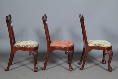 Lot 778 - Set of Three George II Walnut Side Chairs