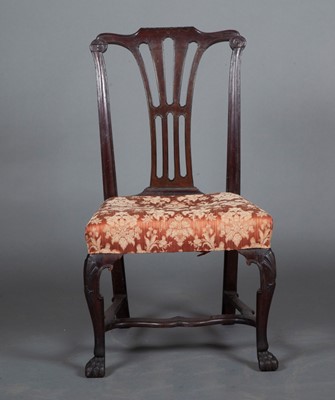 Lot 772 - Irish George II Style Stained Wood Side Chair