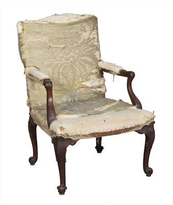 Lot 771 - George II Style Mahogany Library Armchair