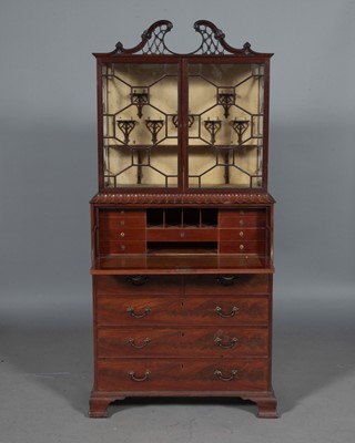 Lot 780 - George III Mahogany Secretaire Cabinet