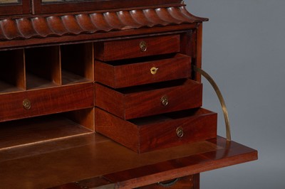 Lot 780 - George III Mahogany Secretaire Cabinet