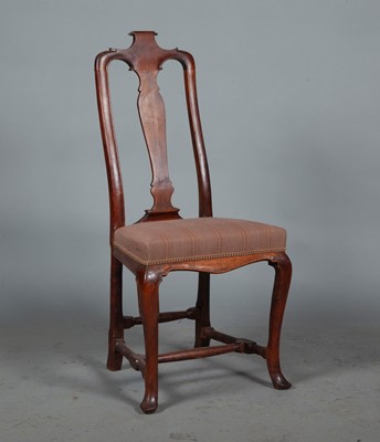 Lot 760 - Assembled Set of Eight Queen Anne Walnut and Beechwood Dining Chairs