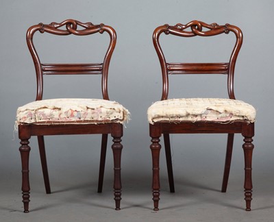 Lot 784 - Pair of Victorian Rosewood Side Chairs