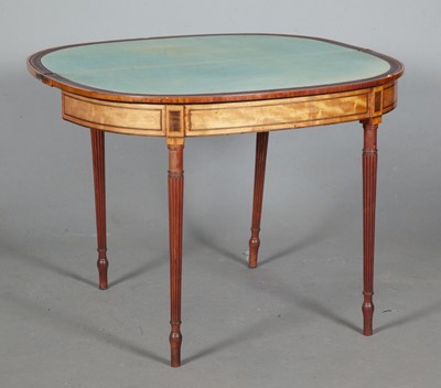 Lot 779 - Pair of George III Satinwood and Sycamore Games Tables