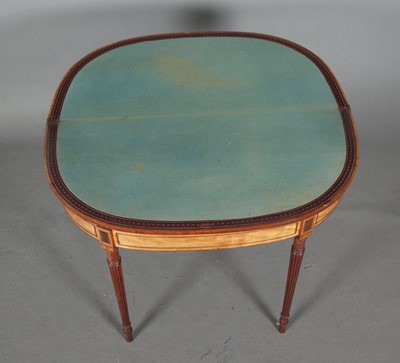 Lot 779 - Pair of George III Satinwood and Sycamore Games Tables