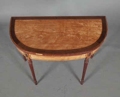 Lot 779 - Pair of George III Satinwood and Sycamore Games Tables