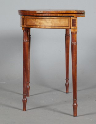 Lot 779 - Pair of George III Satinwood and Sycamore Games Tables