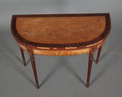 Lot 779 - Pair of George III Satinwood and Sycamore Games Tables