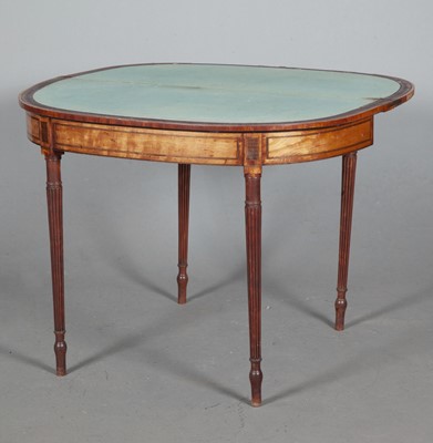 Lot 779 - Pair of George III Satinwood and Sycamore Games Tables