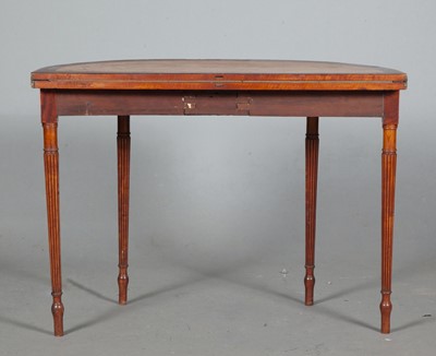 Lot 779 - Pair of George III Satinwood and Sycamore Games Tables