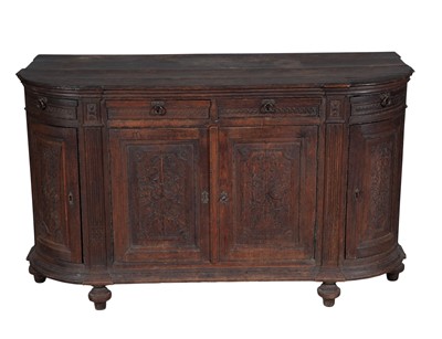 Lot 755 - Louis XVI Provincial Oak Side Cabinet
