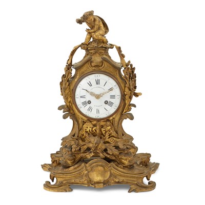 Lot 756 - Louis XV Style Ormolu Mantel Clock