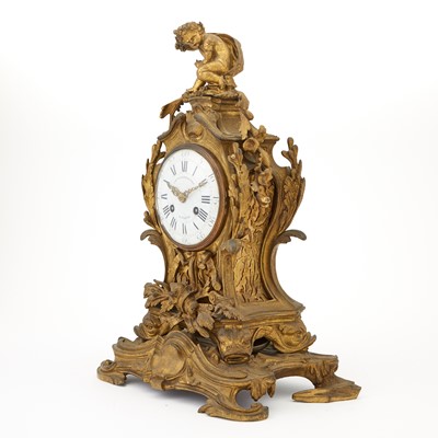 Lot 756 - Louis XV Style Ormolu Mantel Clock