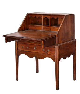Lot 1052 - Chippendale Maple Fall-front Desk on Frame