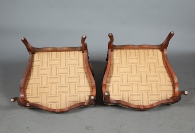 Lot 757 - Pair of Louis XV  Walnut Fauteuils