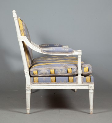 Lot 274 - Suite of Louis XVI White-Painted Seat Furniture