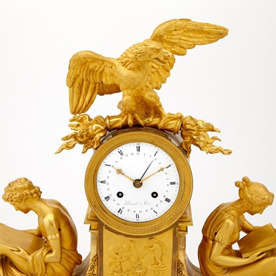 Lot 727 - Louis XVI Ormolu and White Marble Mantel Clock