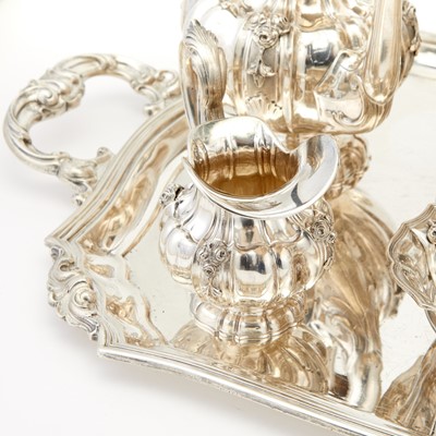 Lot 212 - Italian Sterling Silver Tea and Coffee Service
