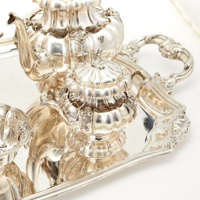Lot 212 - Italian Sterling Silver Tea and Coffee Service