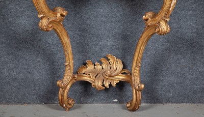 Lot 725 - Pair of Louis XV  Giltwood Consoles