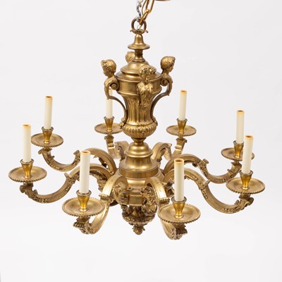 Lot 720 - Régence Style Gilt-Bronze Eight-Light Chandelier