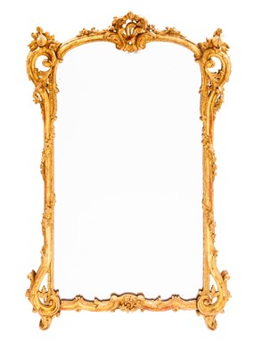 Lot 721 - Louis XV Carved Giltwood Mirror