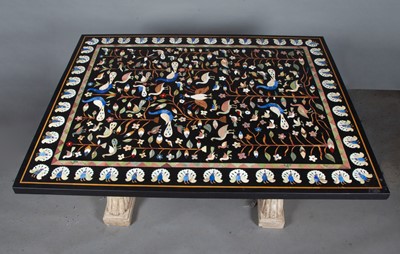 Lot 626 - Pietra Dura Marble Table