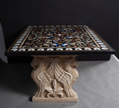 Lot 626 - Pietra Dura Marble Table