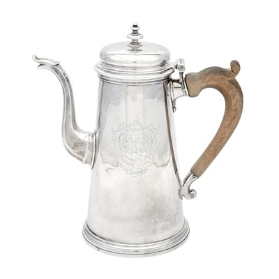 Lot 1100 - George I Sterling Silver Coffeepot
