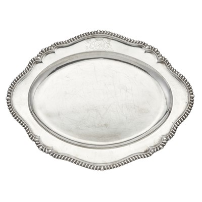 Lot 1107 - George II Sterling Silver Meat Platter