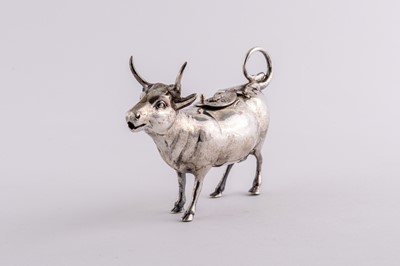 Lot 1115 - German Sterling Silver Cow-form Creamer