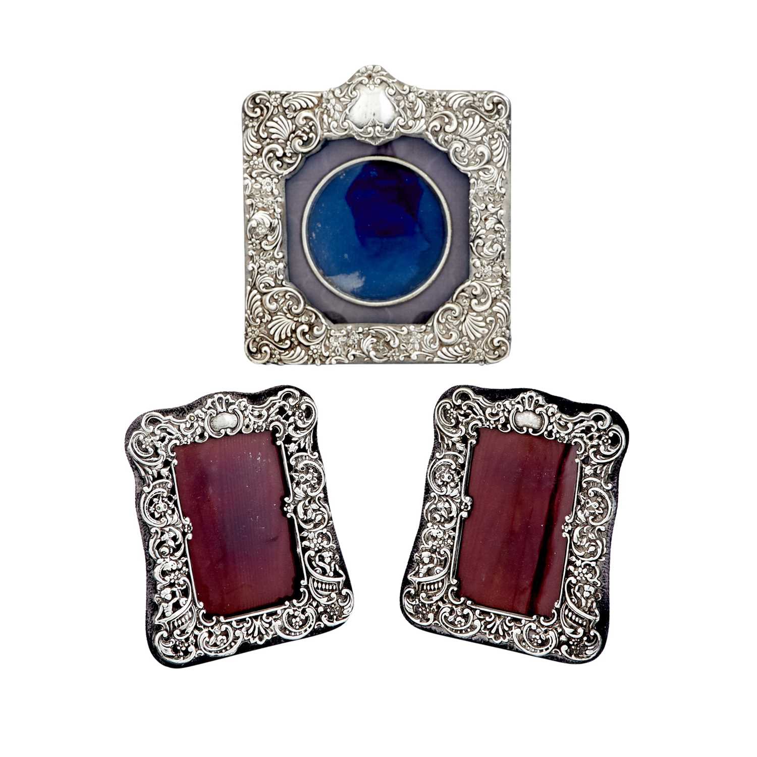 Lot 451 - Pair of Dominick & Haff Sterling Silver Mounted Picture Frames