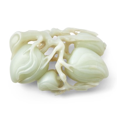 Lot 488 - A Chinese White Jade Carving