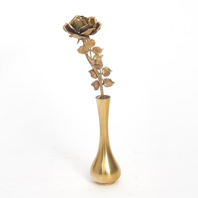 Lot 85 - Tiffany & Co. Sterling Silver Gilt Bud Vase