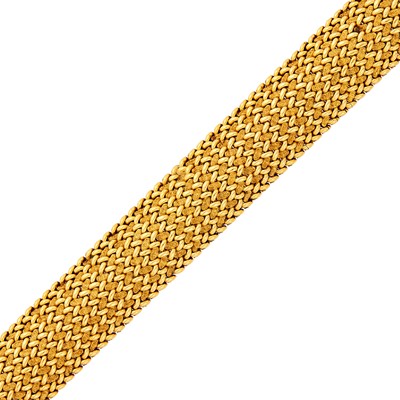 Lot 116 - Gold Mesh Bracelet