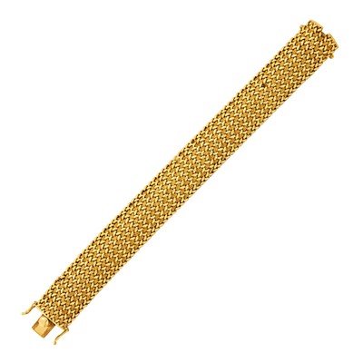 Lot 116 - Gold Mesh Bracelet