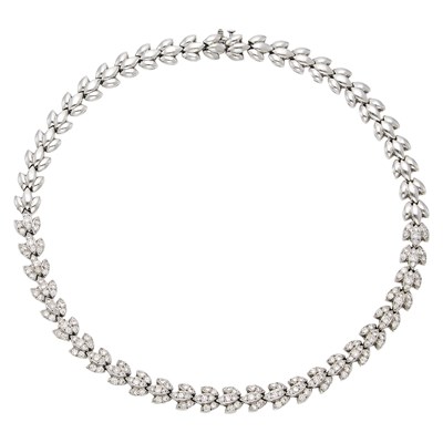 Lot White Gold and Diamond Necklace