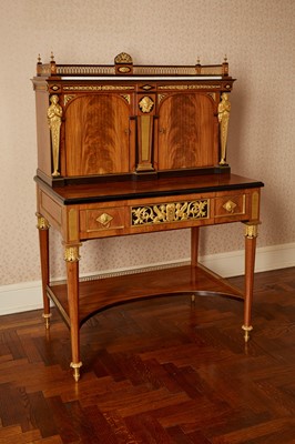 Lot 282 - Continental Neoclassical Ormolu-Mounted Mahogany Bonheur Du Jour